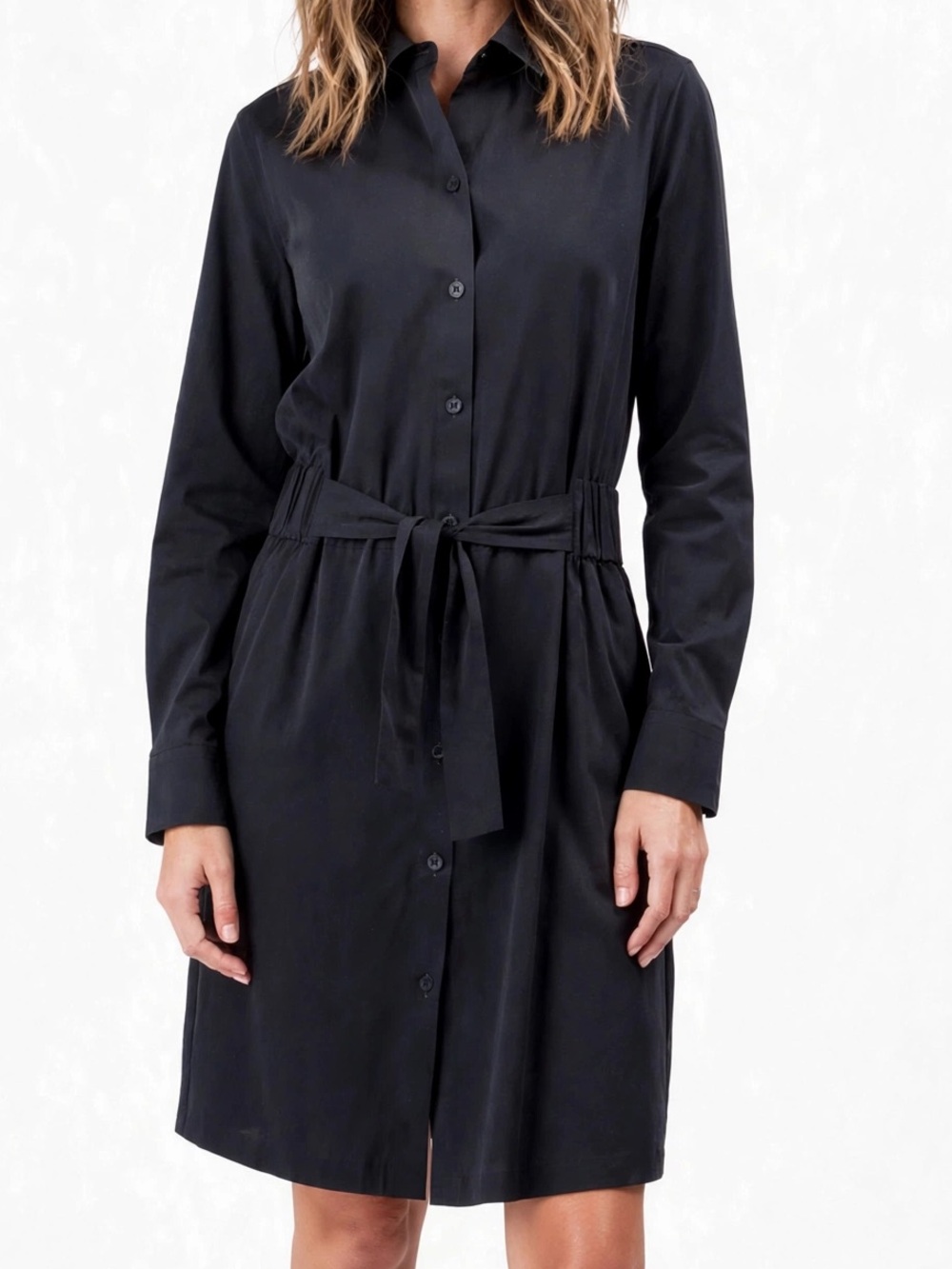 black Foxcroft NYC Pax LS Stretch dress size 12 new